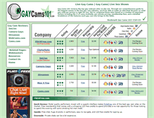 Tablet Screenshot of gaycams101.com